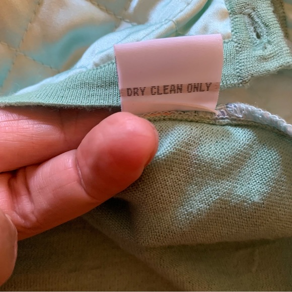 BALLA VALENTINA 38 4/6 Quilted Silk Charmeuse Floral Wool Silk Cardigan Sweater - Picture 10 of 10